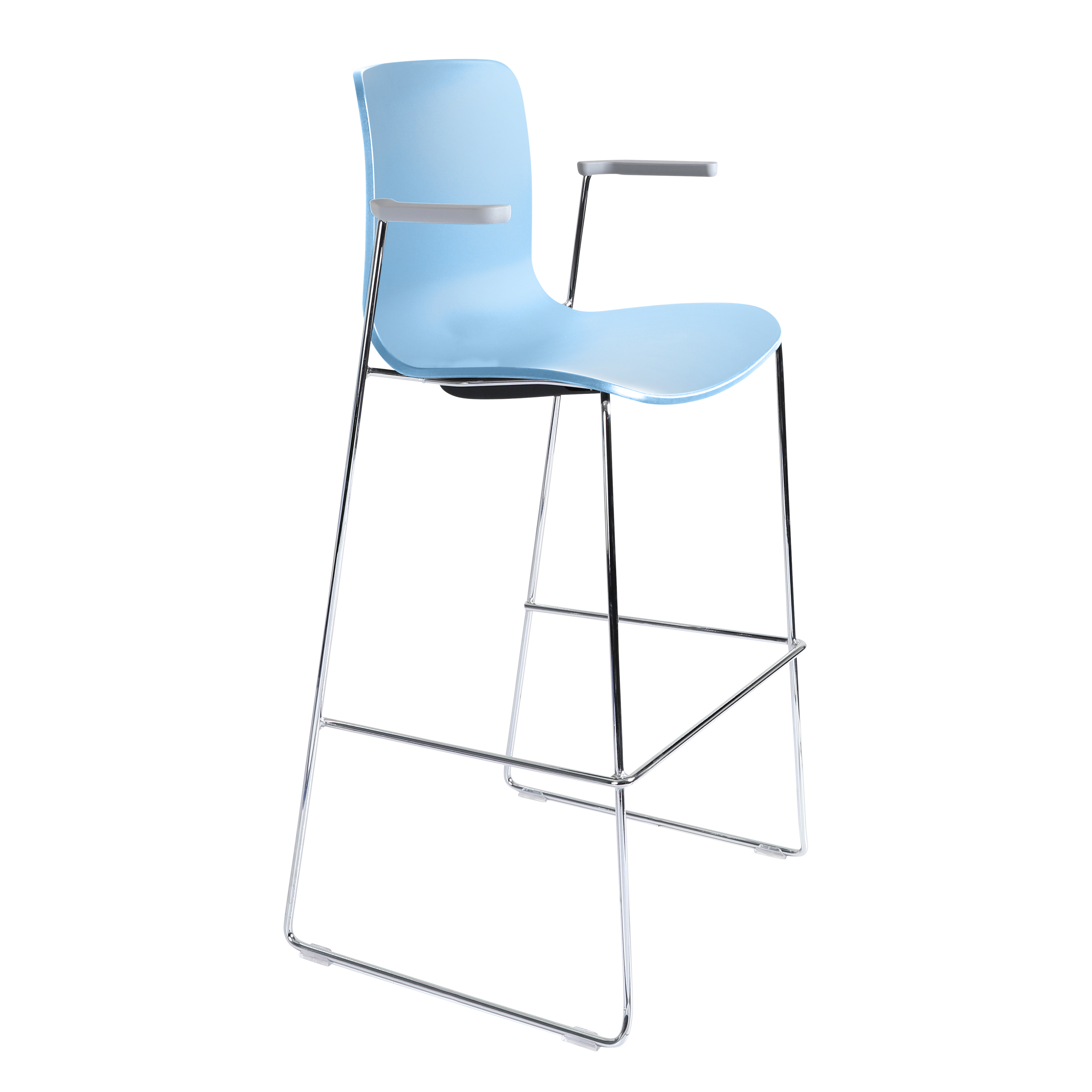 Acti Stool (Pale Blue / Stool Sled Base)